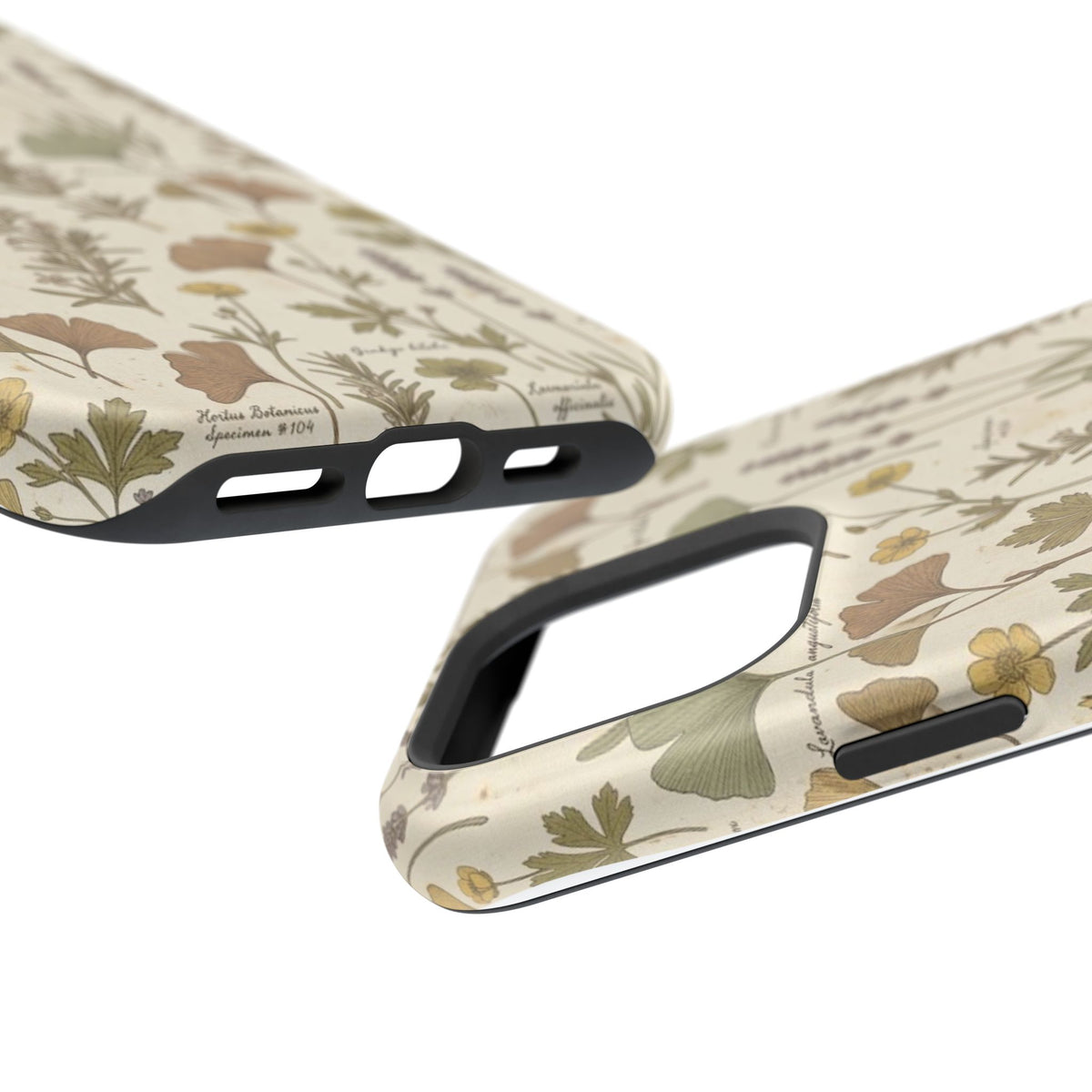 Vintage Herb Floral Pattern - Impact Resistant Phone Case