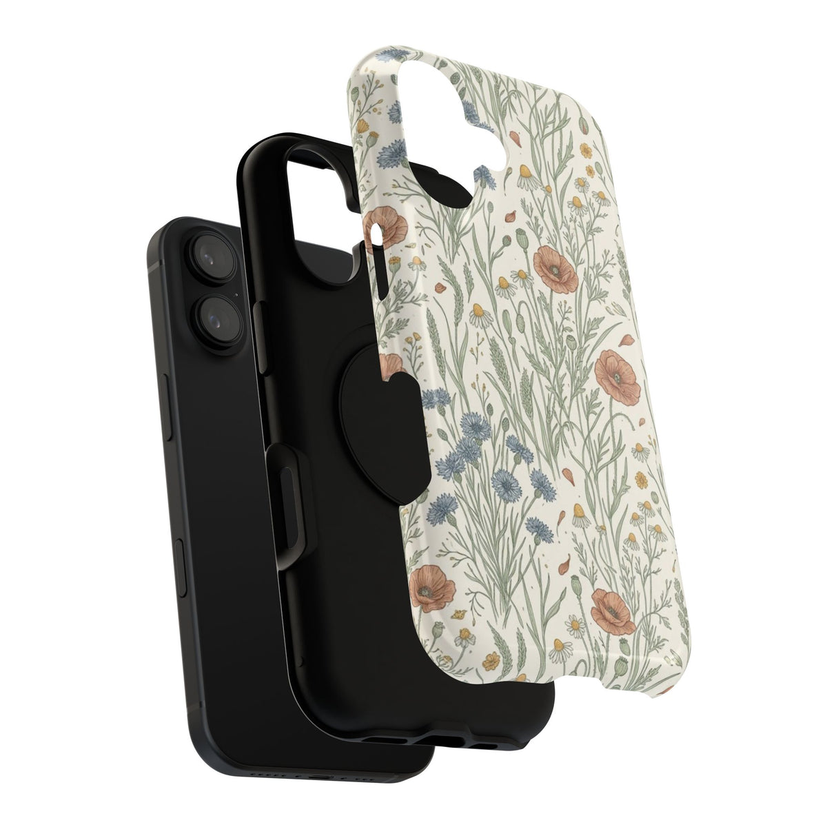 Vintage Wildflower Floral Field - Impact Resistant Phone Case