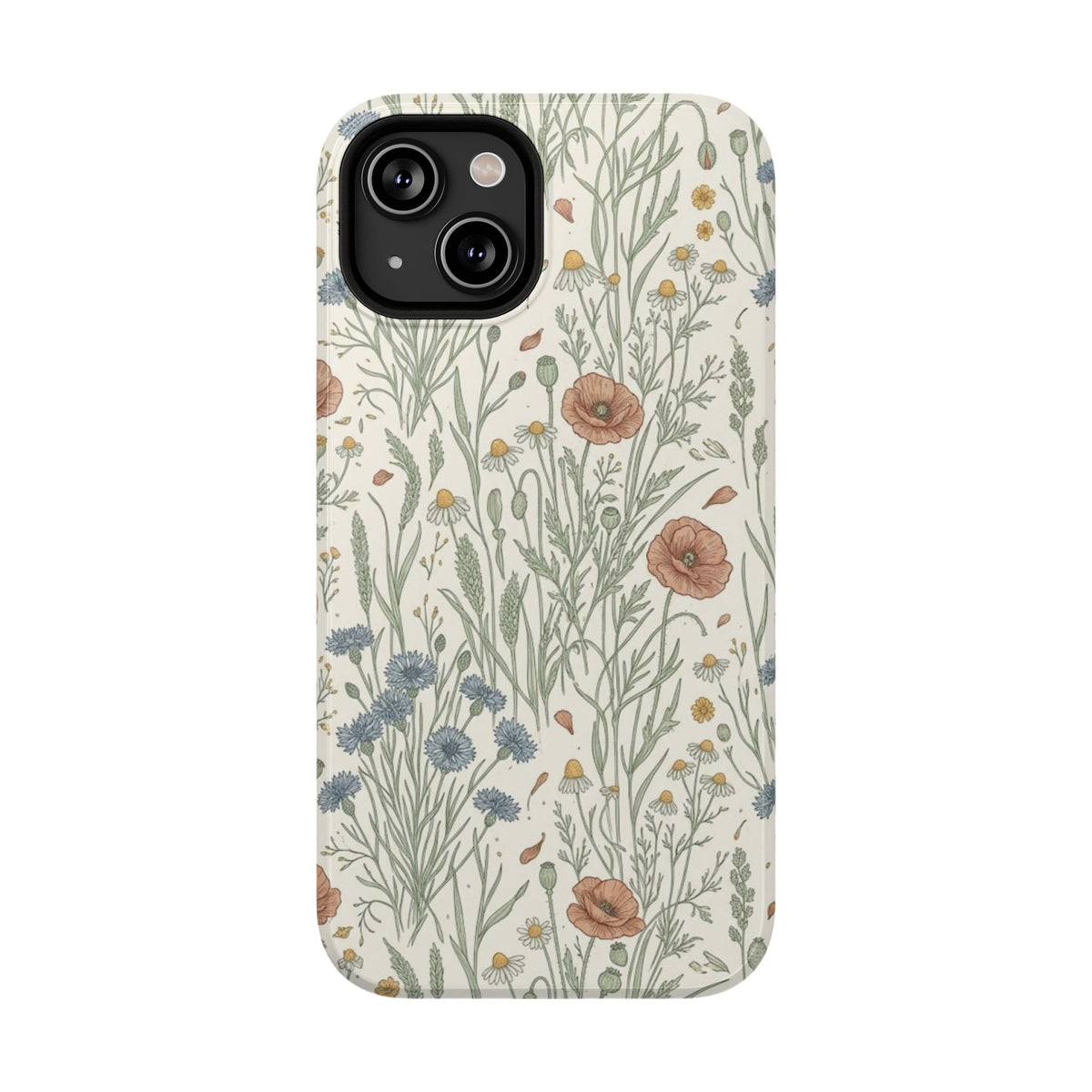 Vintage Wildflower Floral Field - Impact Resistant Phone Case