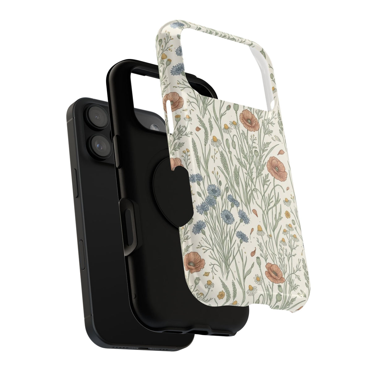Vintage Wildflower Floral Field - Impact Resistant Phone Case