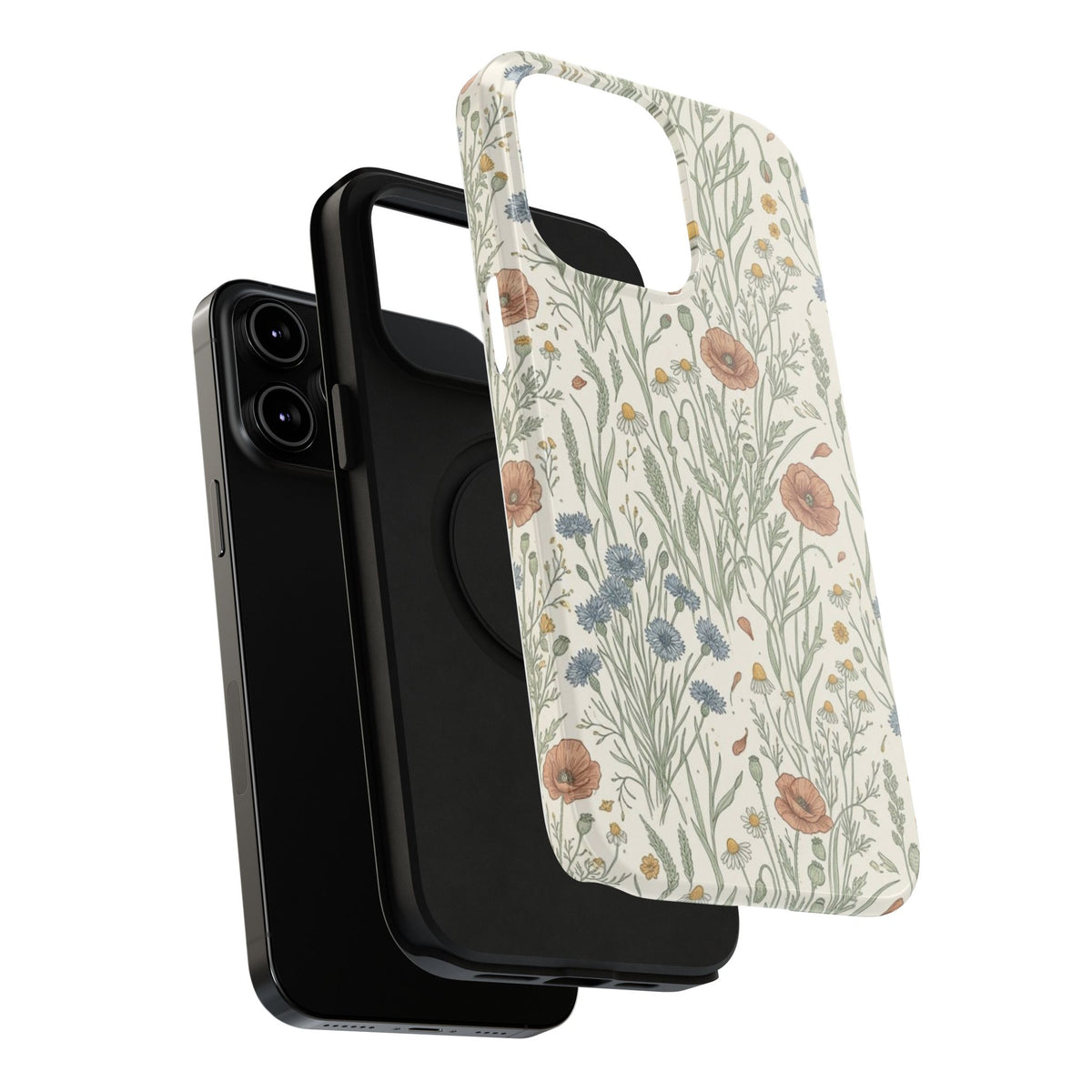Vintage Wildflower Floral Field - Impact Resistant Phone Case