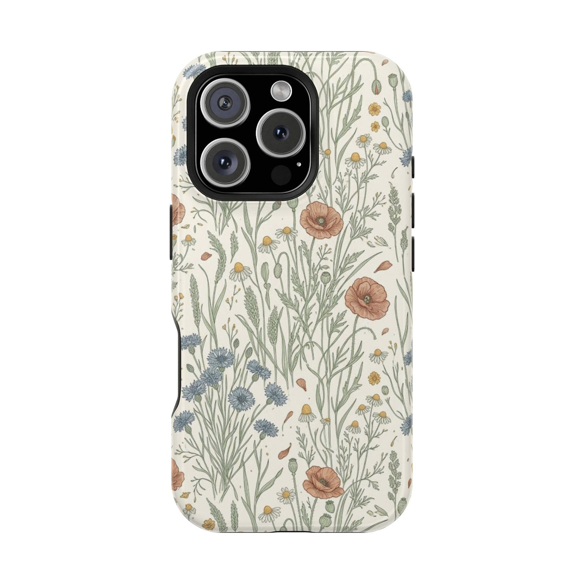 Vintage Wildflower Floral Field - Impact Resistant Phone Case