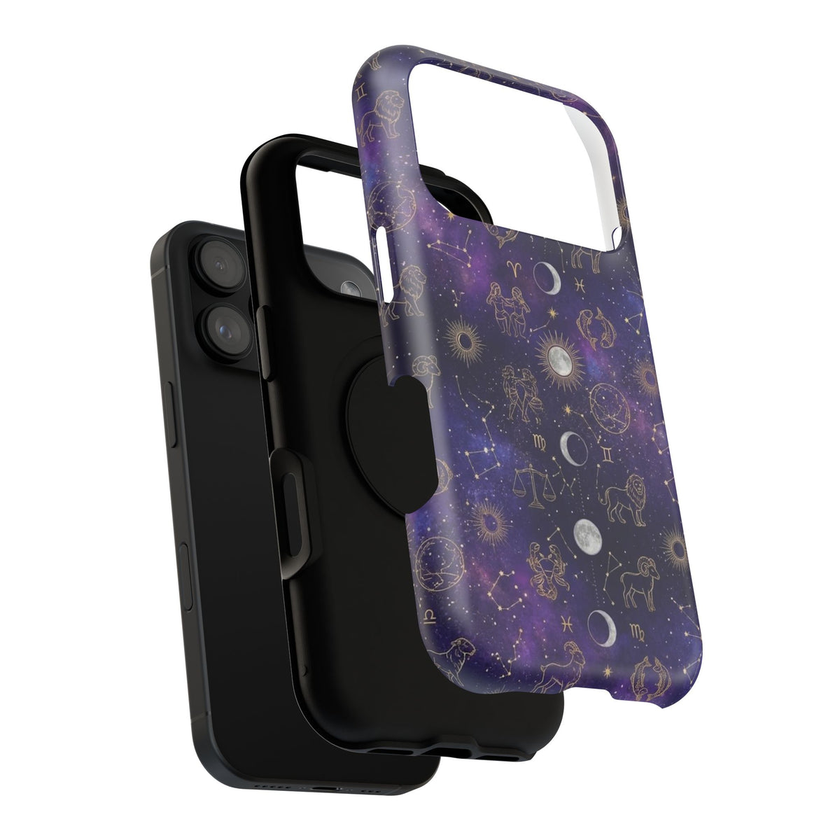 Zodiac Constellation & Moon Phases - Impact-Resistant Phone Case