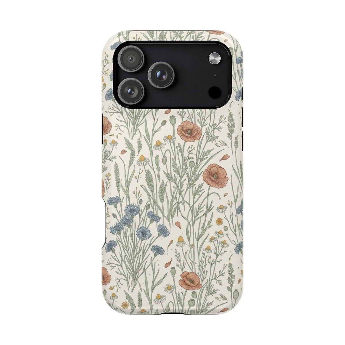 Vintage Wildflower Floral Field - Impact Resistant Phone Case