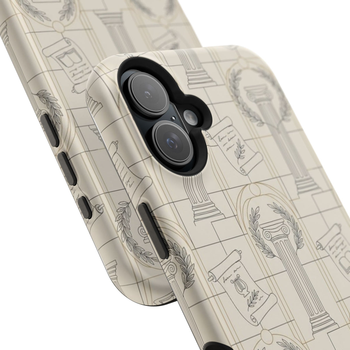 Vintage Column & Laurel Pattern Phone Case