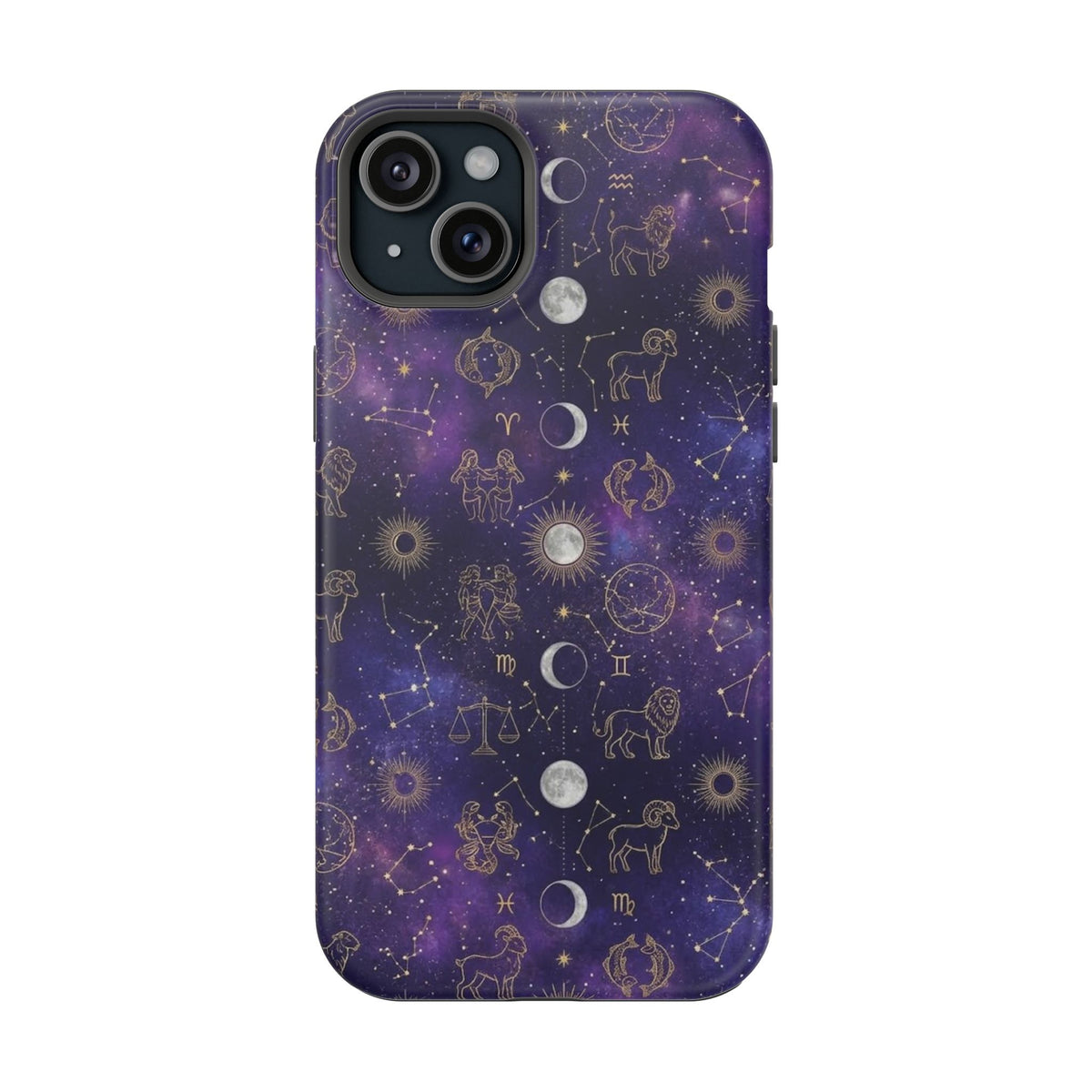Zodiac Constellation & Moon Phases - Impact-Resistant Phone Case