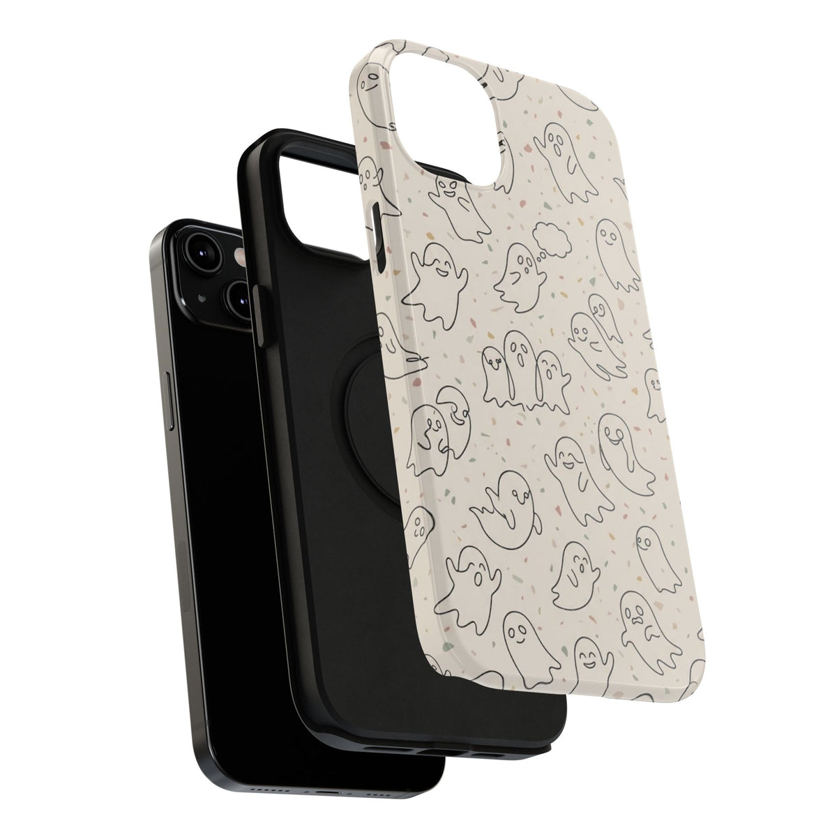 Cute Ghost Pattern - Impact Resistant Phone Case