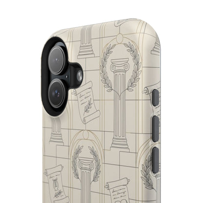 Vintage Column & Laurel Pattern Phone Case