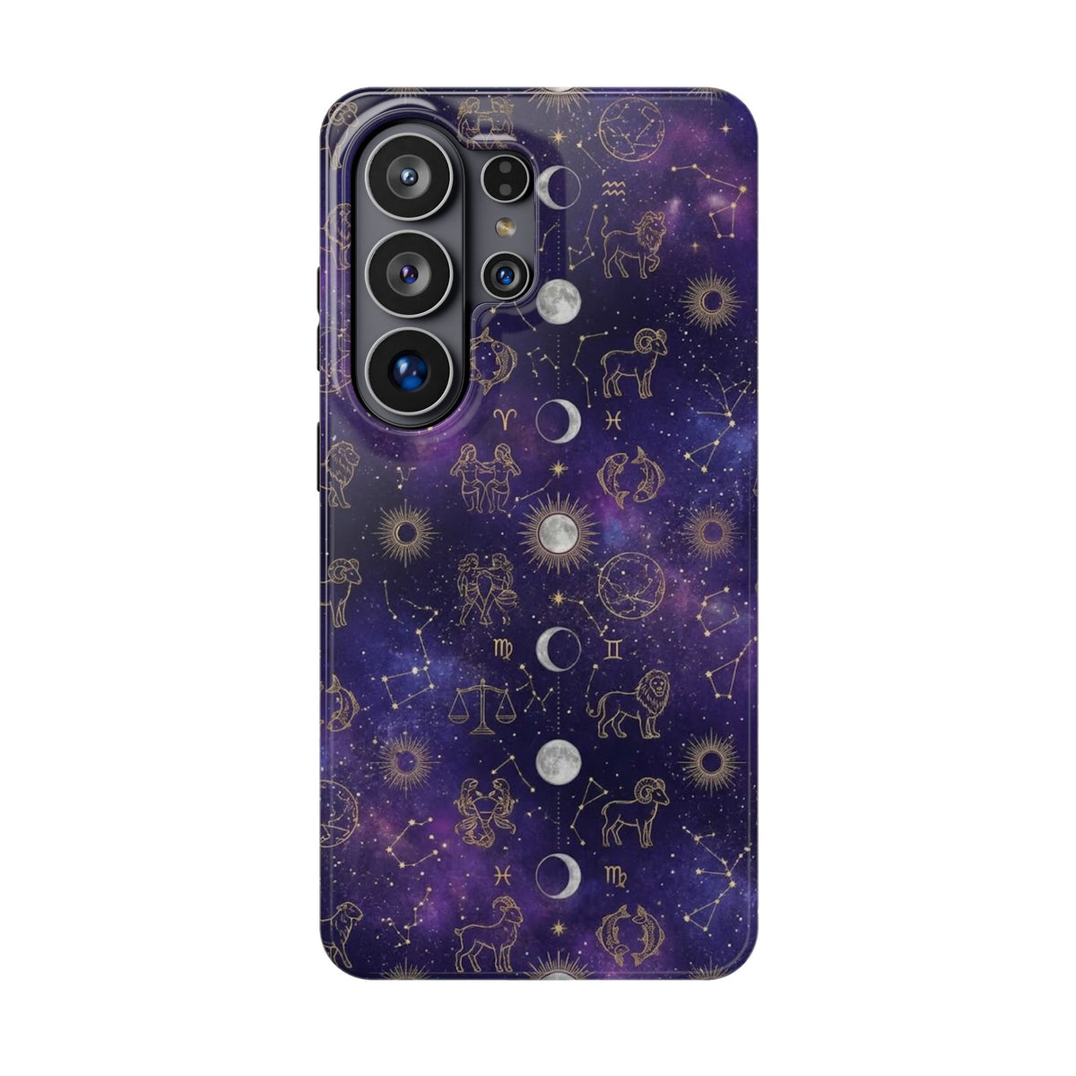 Zodiac Constellation & Moon Phases - Impact-Resistant Phone Case