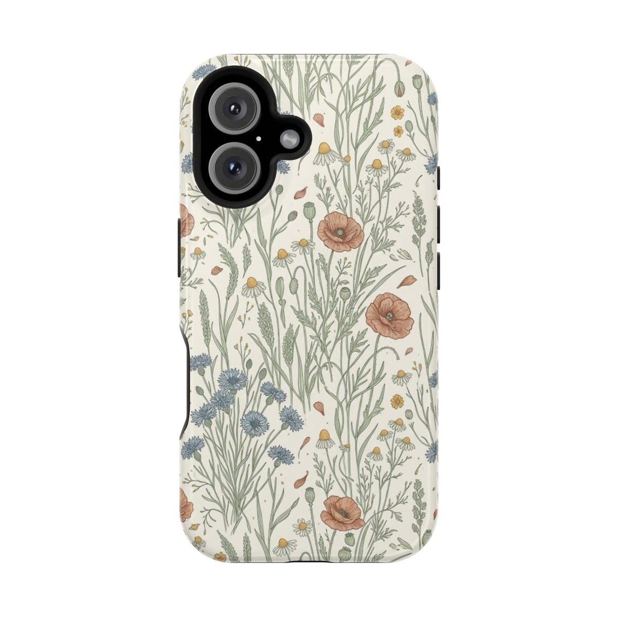 Vintage Wildflower Floral Field - Impact Resistant Phone Case