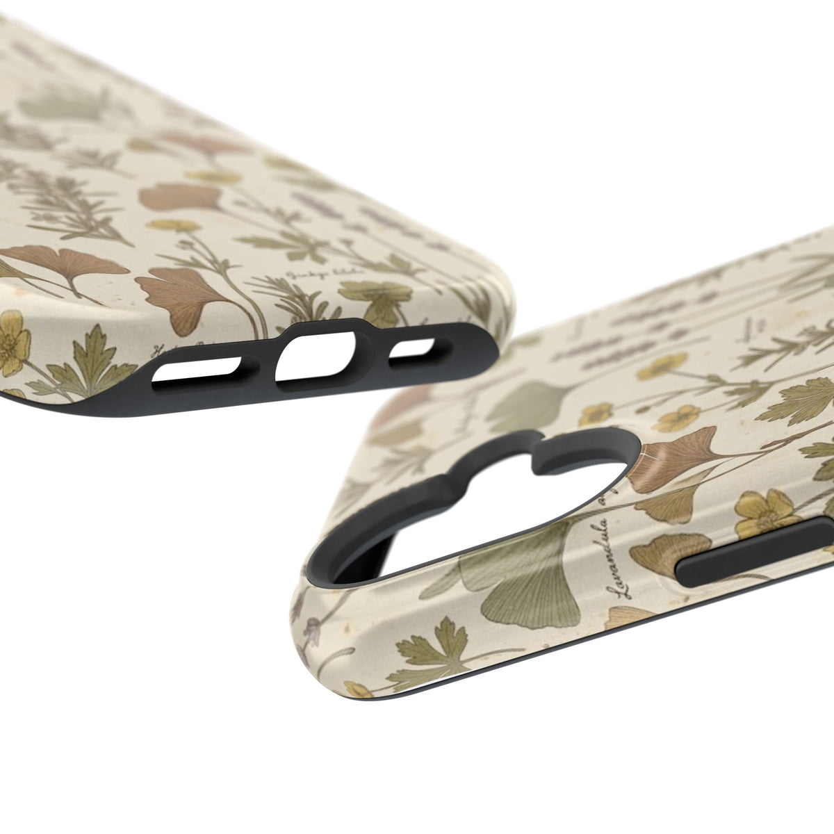 Vintage Herb Floral Pattern - Impact Resistant Phone Case