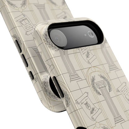 Vintage Column & Laurel Pattern Phone Case