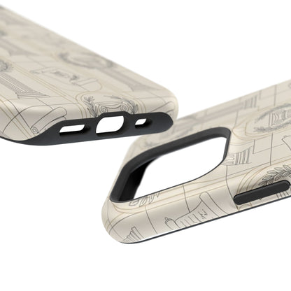 Vintage Column & Laurel Pattern Phone Case