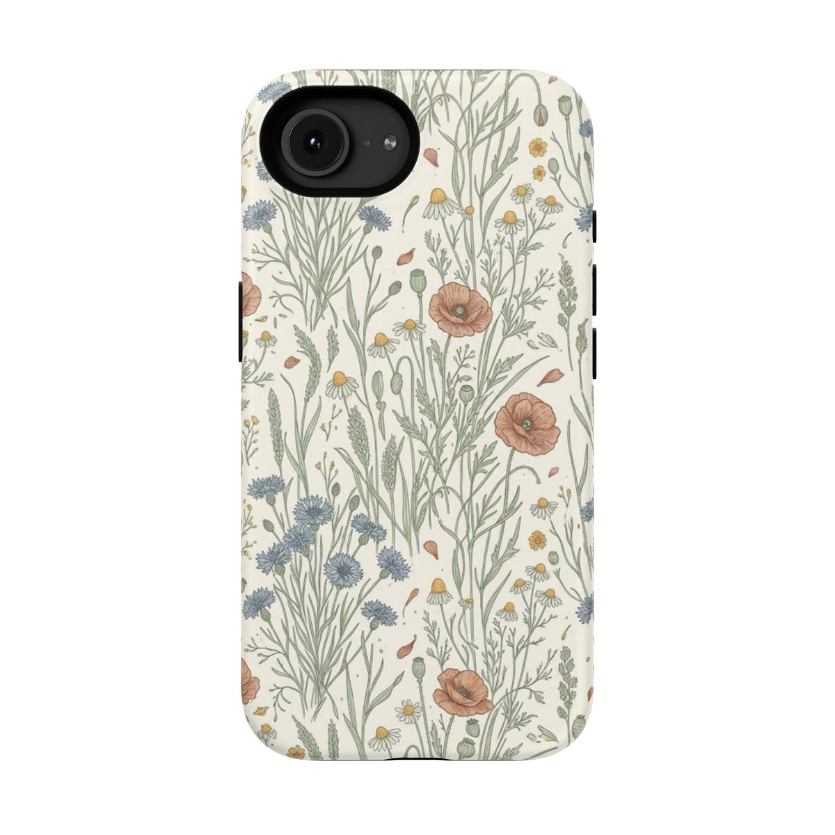 Vintage Wildflower Floral Field - Impact Resistant Phone Case