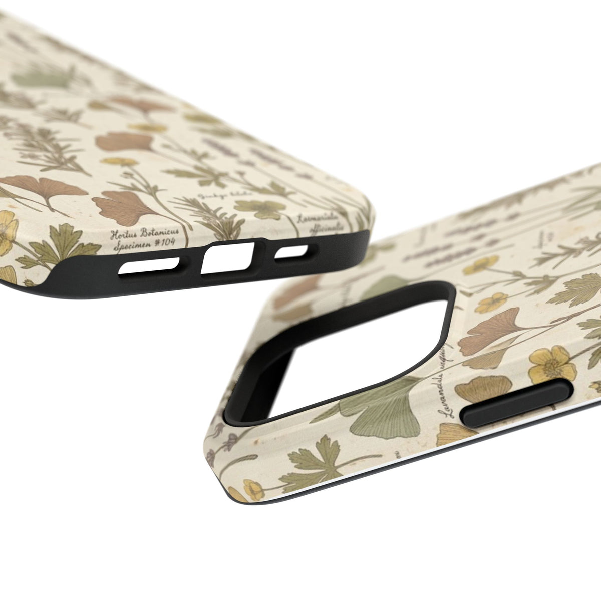 Vintage Herb Floral Pattern - Impact Resistant Phone Case