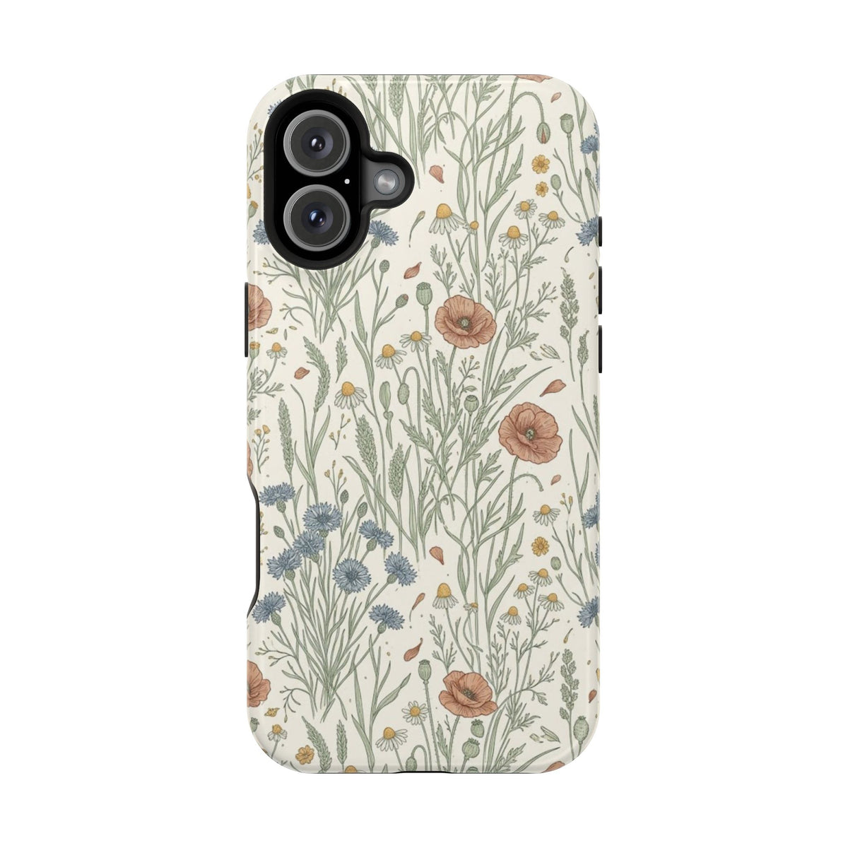 Vintage Wildflower Floral Field - Impact Resistant Phone Case