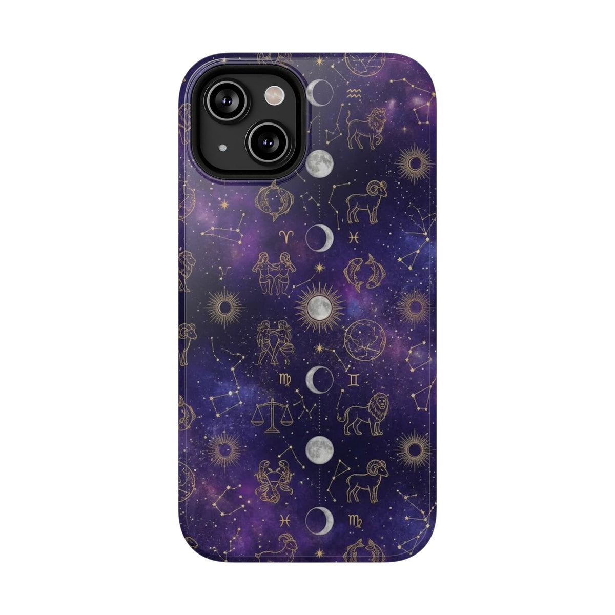 Zodiac Constellation & Moon Phases - Impact-Resistant Phone Case