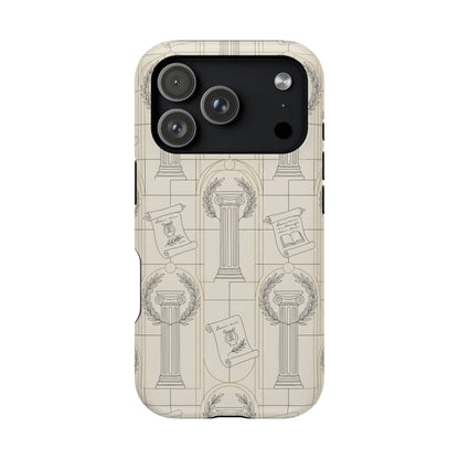Vintage Column & Laurel Pattern Phone Case