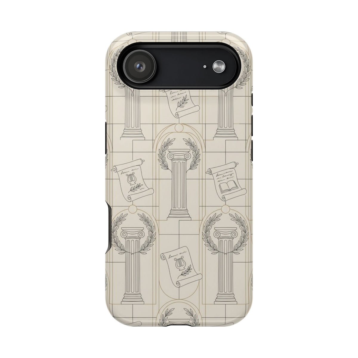 Vintage Column & Laurel Pattern Phone Case