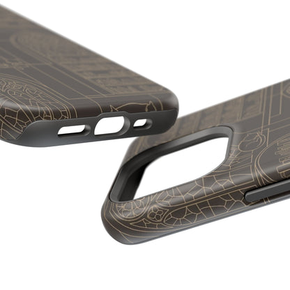 Cat Library Bookshelf Phone Case