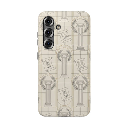 Vintage Column & Laurel Pattern Phone Case