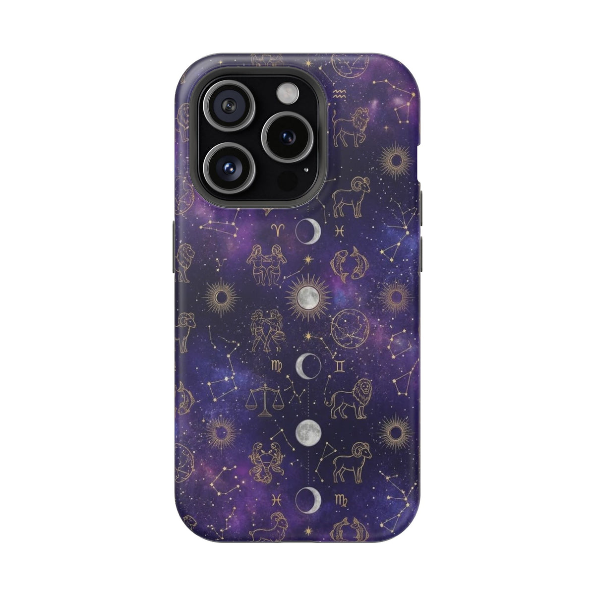 Zodiac Constellation & Moon Phases - Impact-Resistant Phone Case