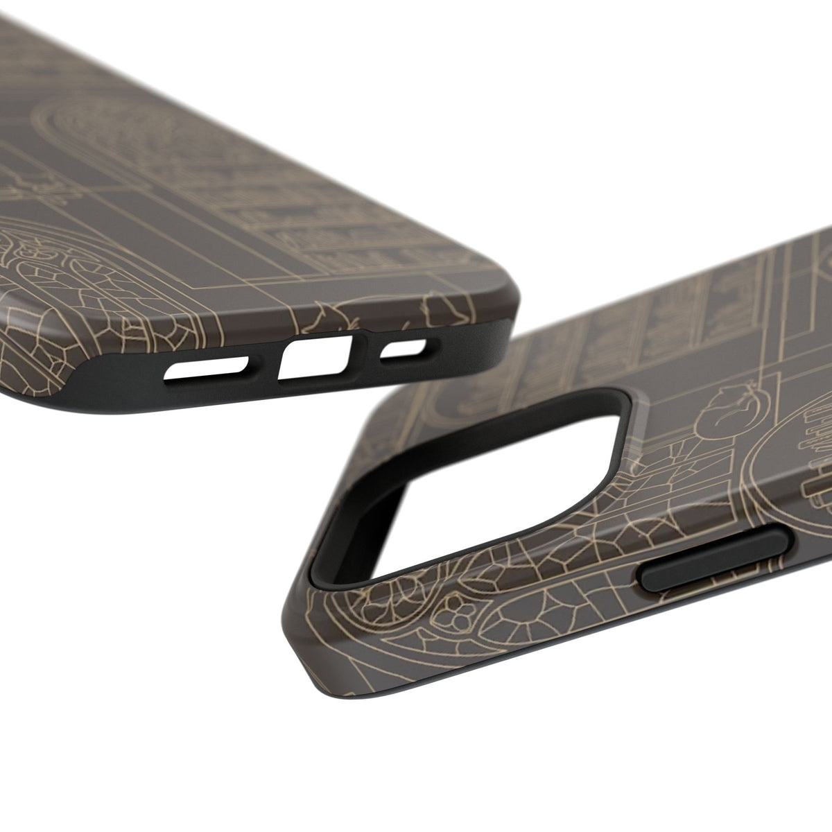 Cat Library Bookshelf Phone Case