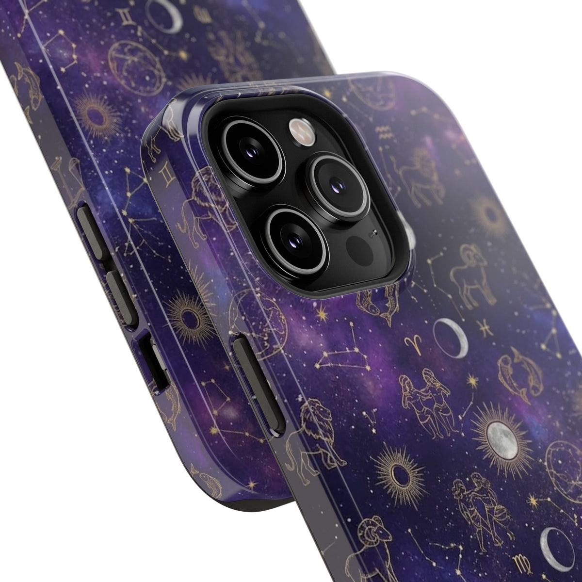 Zodiac Constellation & Moon Phases - Impact-Resistant Phone Case