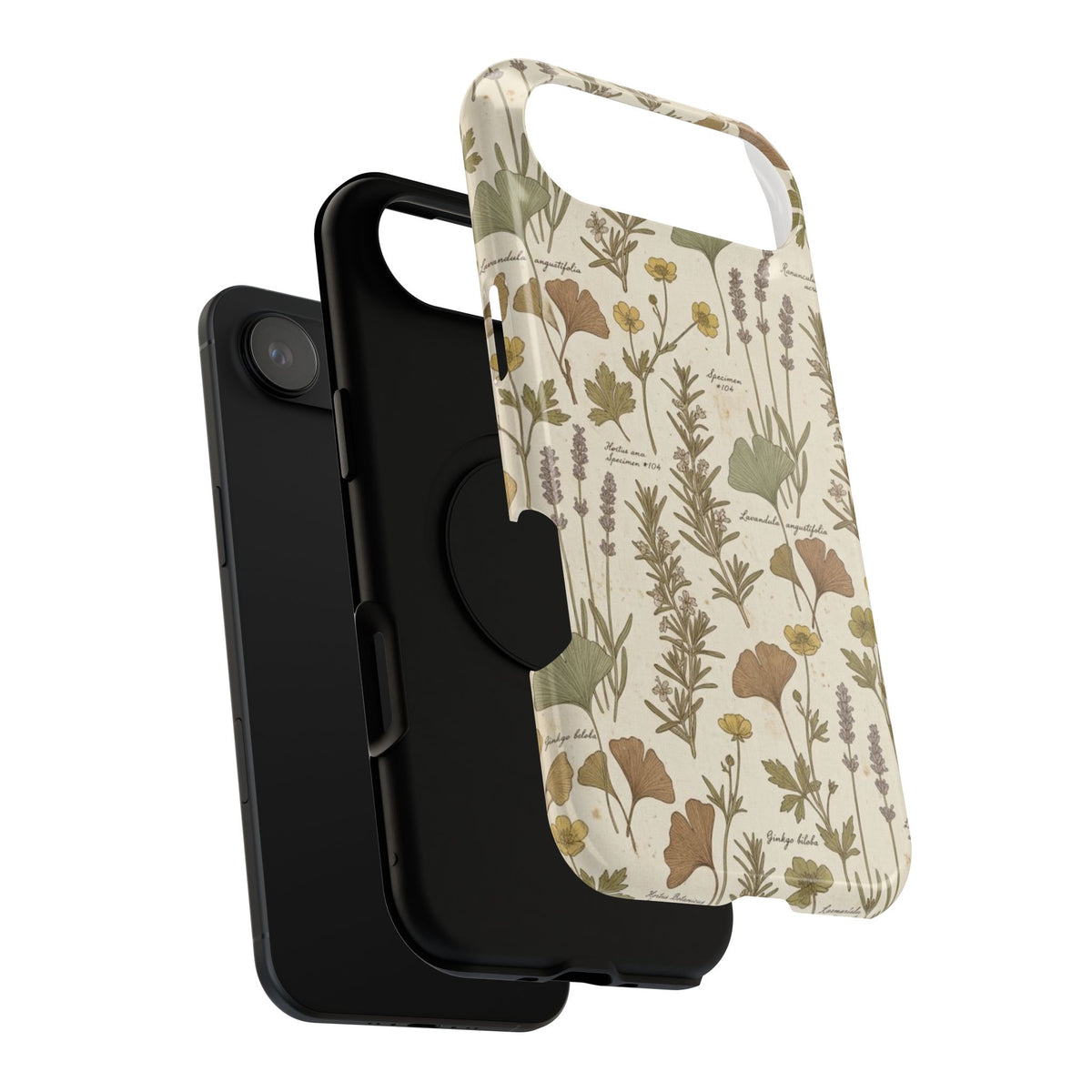 Vintage Herb Floral Pattern - Impact Resistant Phone Case
