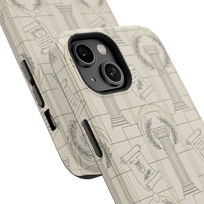 Vintage Column & Laurel Pattern Phone Case