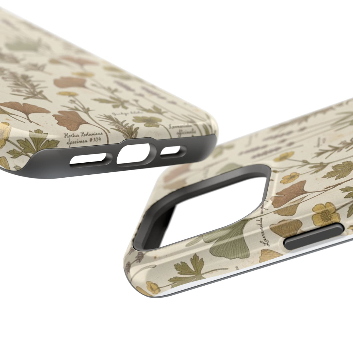 Vintage Herb Floral Pattern - Impact Resistant Phone Case