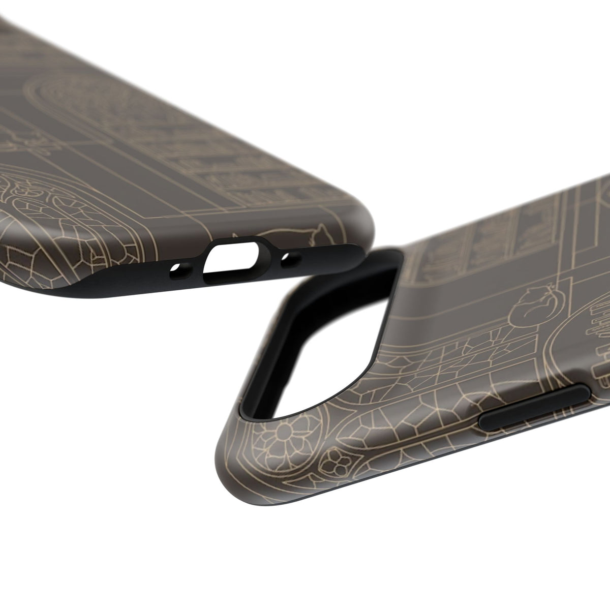 Cat Library Bookshelf Phone Case