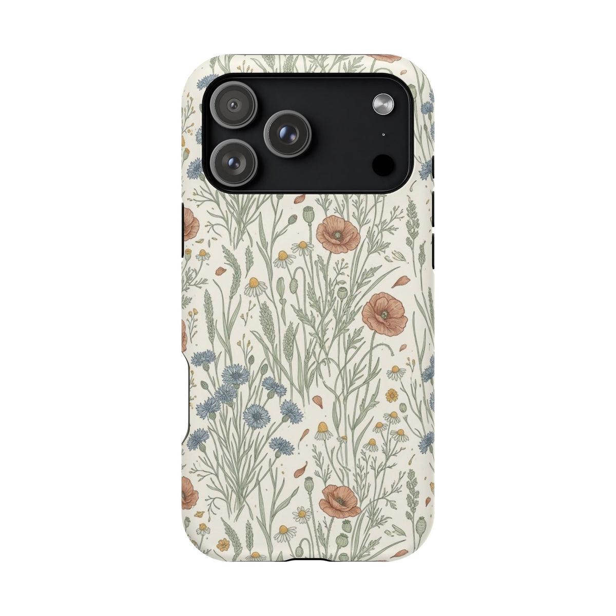 Vintage Wildflower Floral Field - Impact Resistant Phone Case