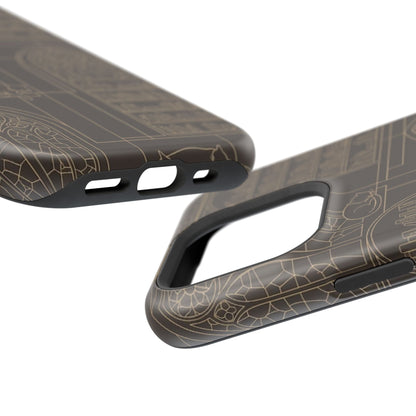 Cat Library Bookshelf Phone Case