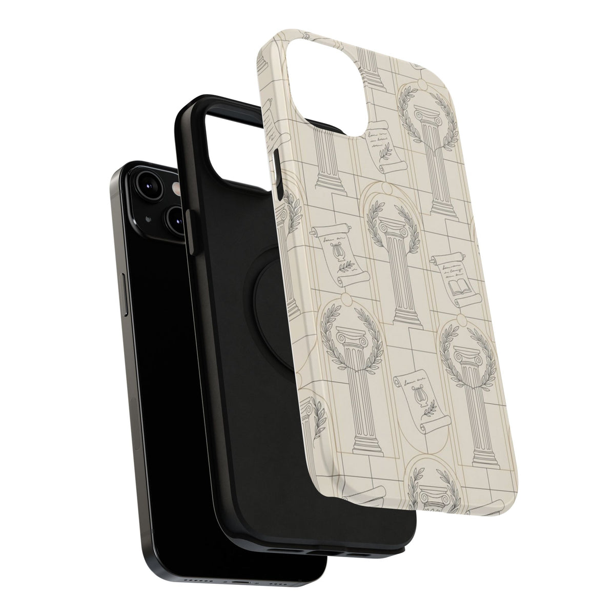 Vintage Column & Laurel Pattern Phone Case