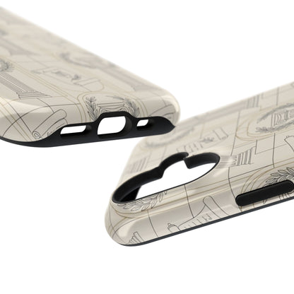 Vintage Column & Laurel Pattern Phone Case