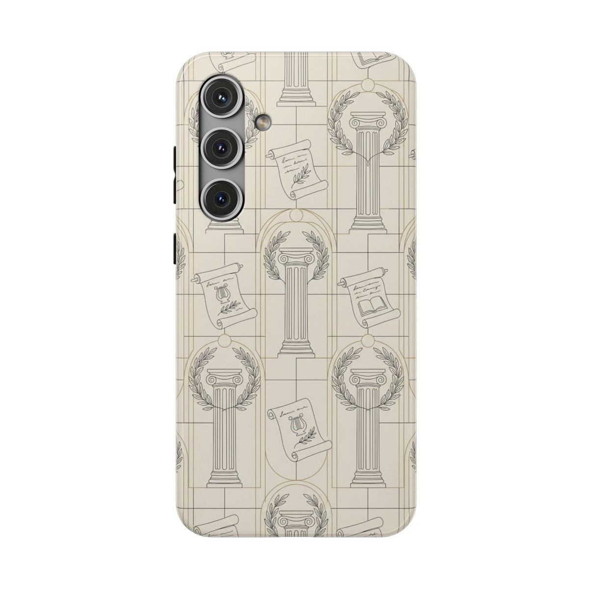 Vintage Column & Laurel Pattern Phone Case
