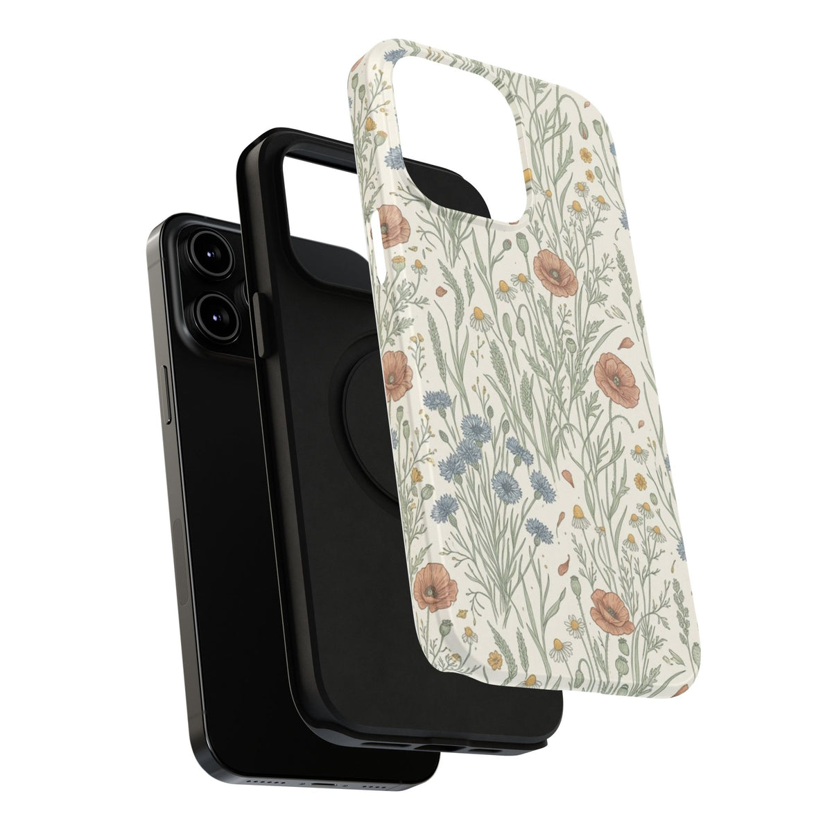 Vintage Wildflower Floral Field - Impact Resistant Phone Case