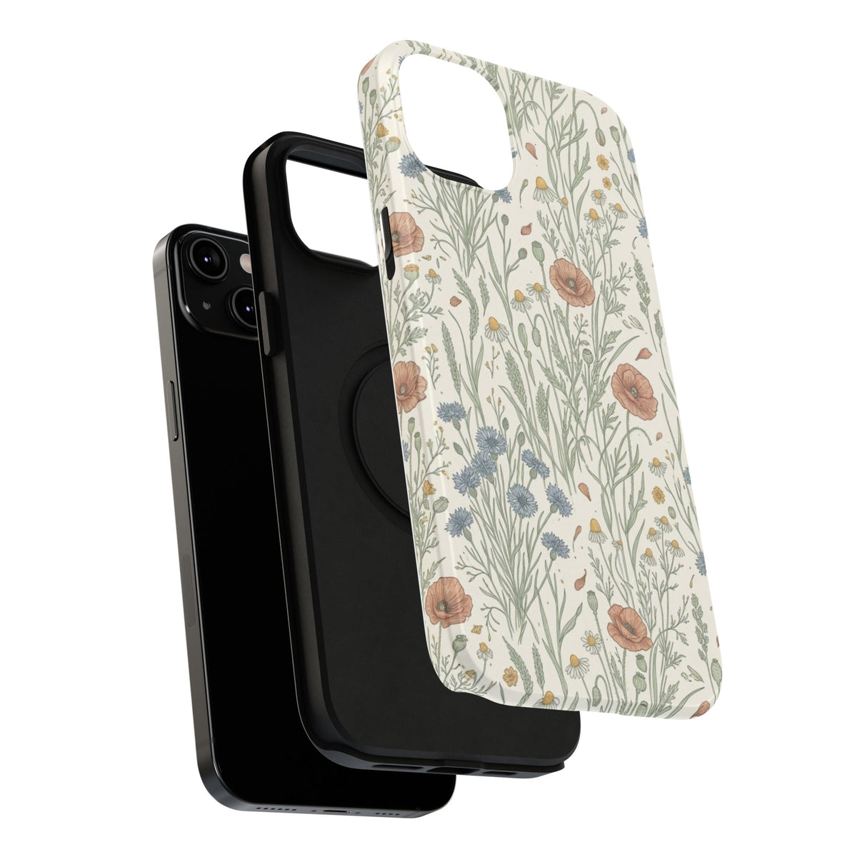 Vintage Wildflower Floral Field - Impact Resistant Phone Case