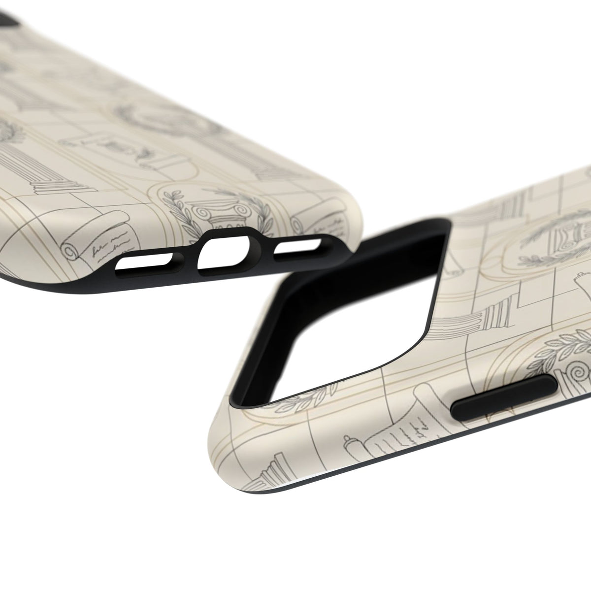 Vintage Column & Laurel Pattern Phone Case