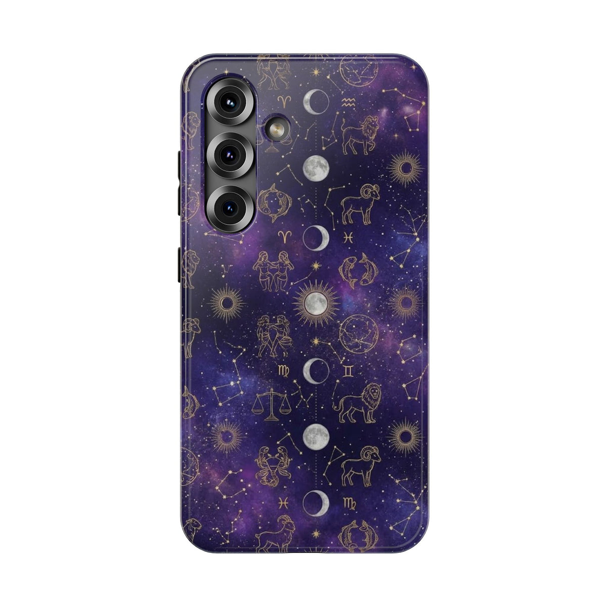 Zodiac Constellation & Moon Phases - Impact-Resistant Phone Case
