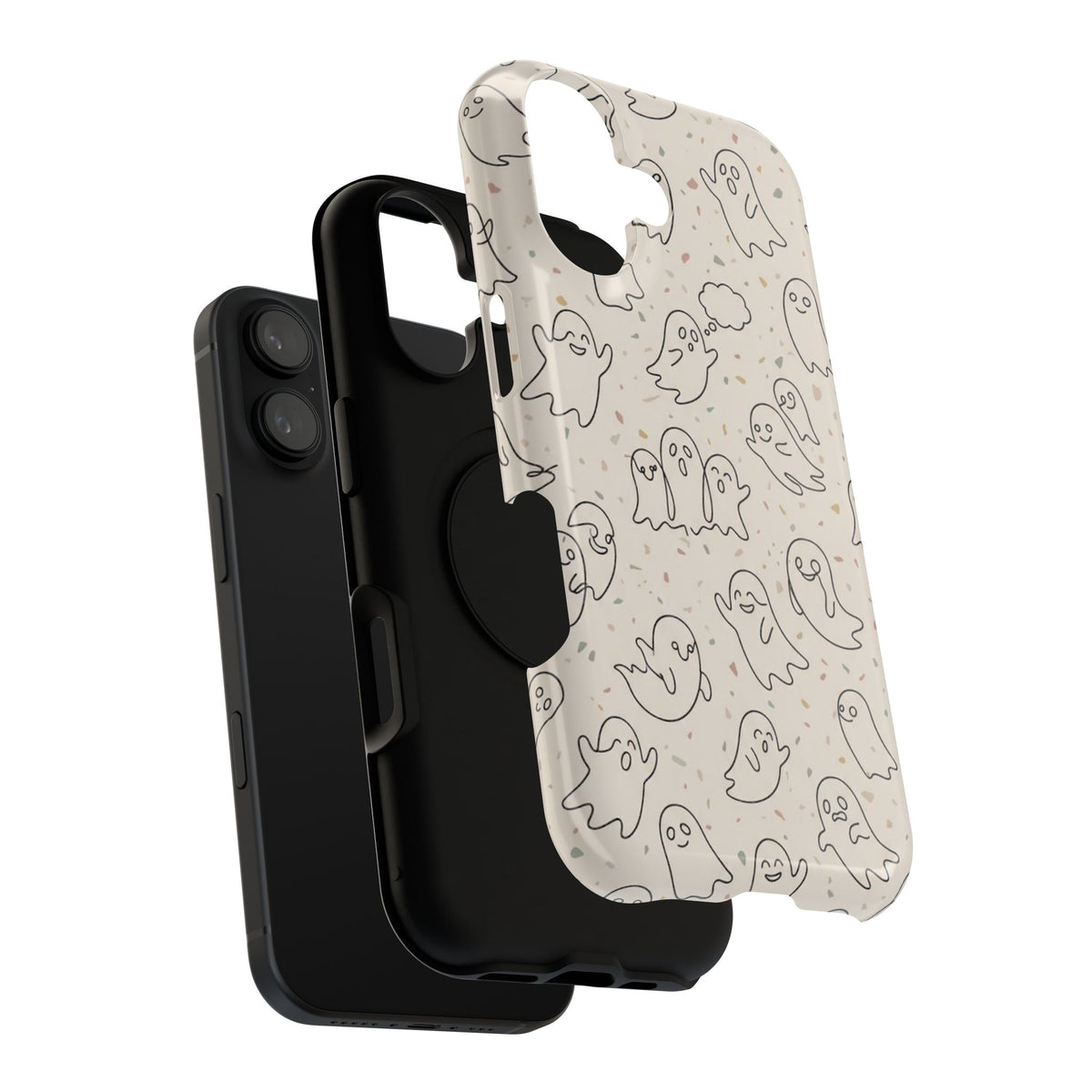 Cute Ghost Pattern - Impact Resistant Phone Case