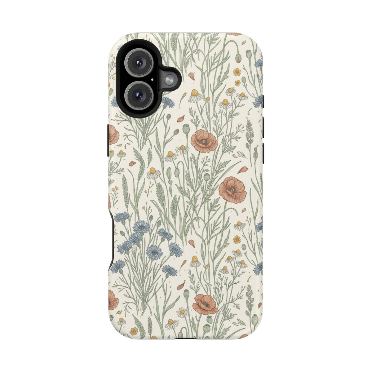 Vintage Wildflower Floral Field - Impact Resistant Phone Case