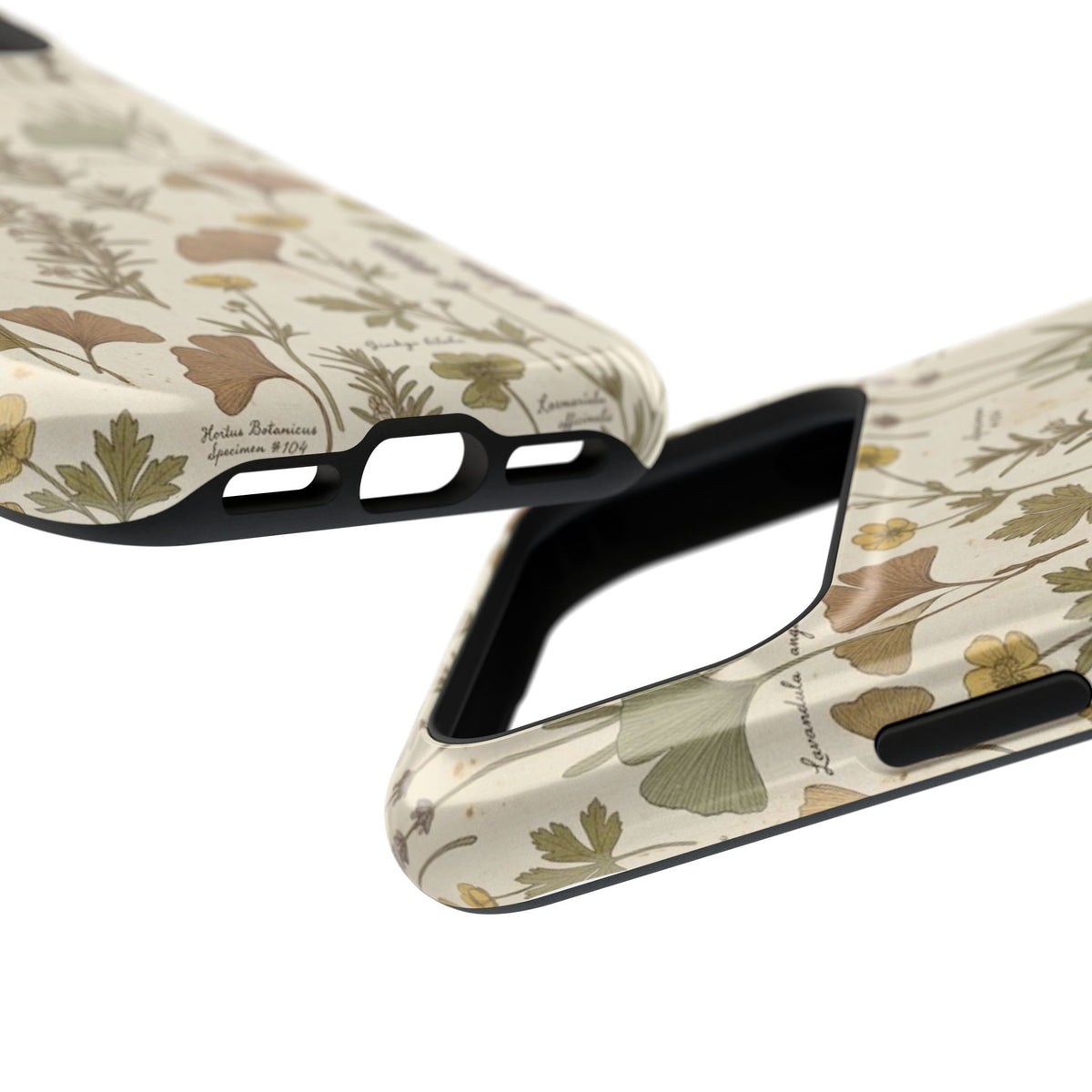 Vintage Herb Floral Pattern - Impact Resistant Phone Case