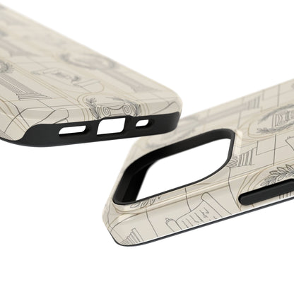 Vintage Column & Laurel Pattern Phone Case