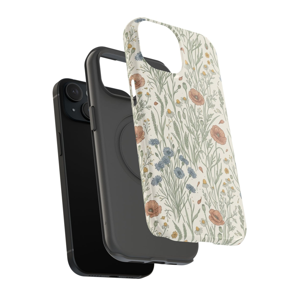 Vintage Wildflower Floral Field - Impact Resistant Phone Case