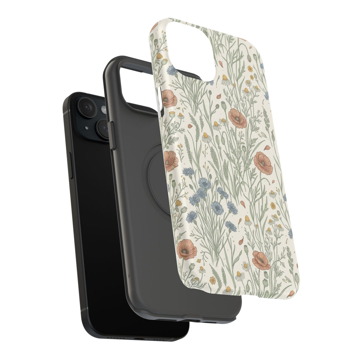 Vintage Wildflower Floral Field - Impact Resistant Phone Case