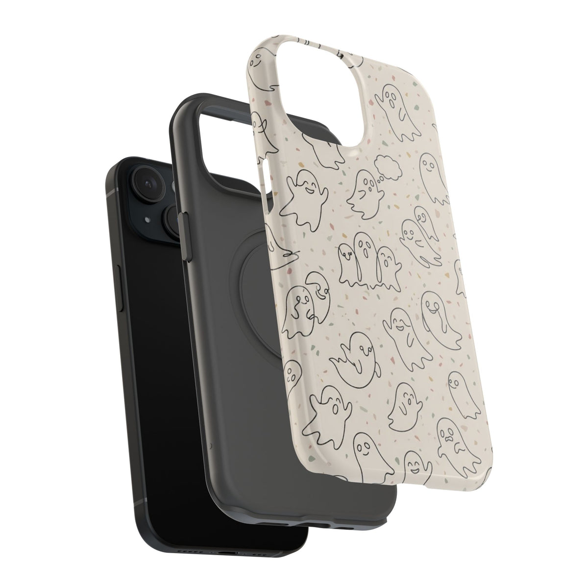 Cute Ghost Pattern - Impact Resistant Phone Case