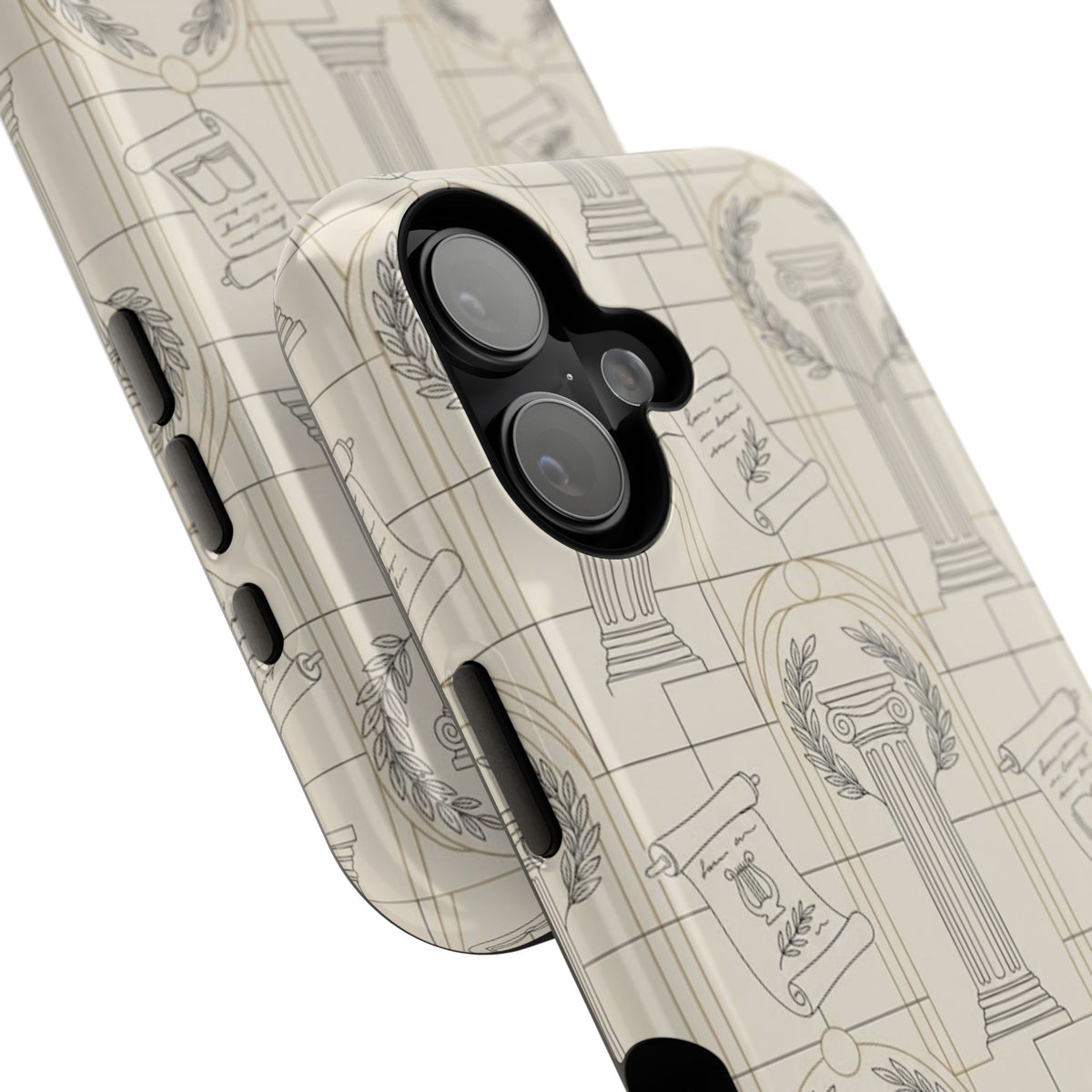 Vintage Column & Laurel Pattern Phone Case