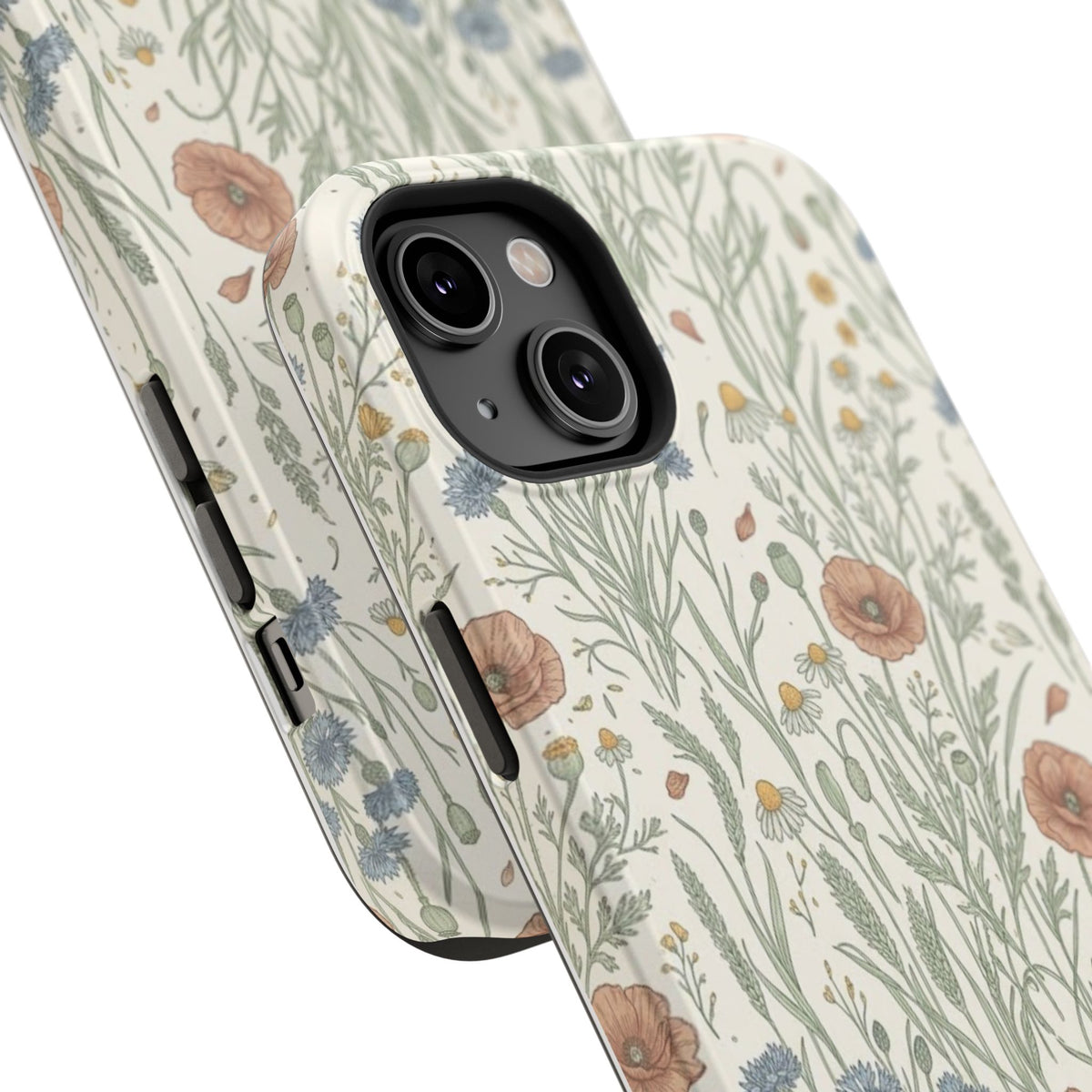 Vintage Wildflower Floral Field - Impact Resistant Phone Case